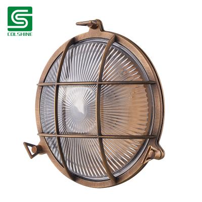 vintage brass bulkhead light