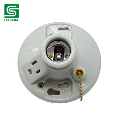 Chine OEM Surface Mounted Ceramic Lamp Holder E27 Ceramic Socket With Terminals Fabricant