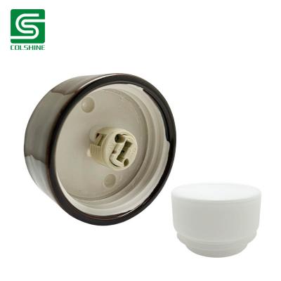 Chine OEM Heatproof G9 Porcelain Sauna Lamp Holder for Sauna Wall Installation Fabricant