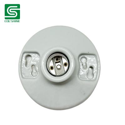 Chine OEM Porcelain Circular Lamp Fitting 250V 660W Ceramic Light Socket Fabricant