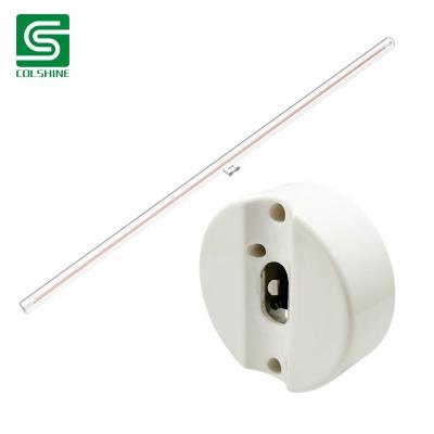 Chine OEM Flame Retardant S14D Ceramic Lampholder with Strong Insulation for Wall and Cabinet Tube Lights Fabricant