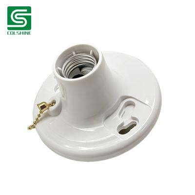 Chine OEM E26 Plastic Keyless Light Fixture Bulb Lamp Holder Screw Base Plastic Holder Fabricant